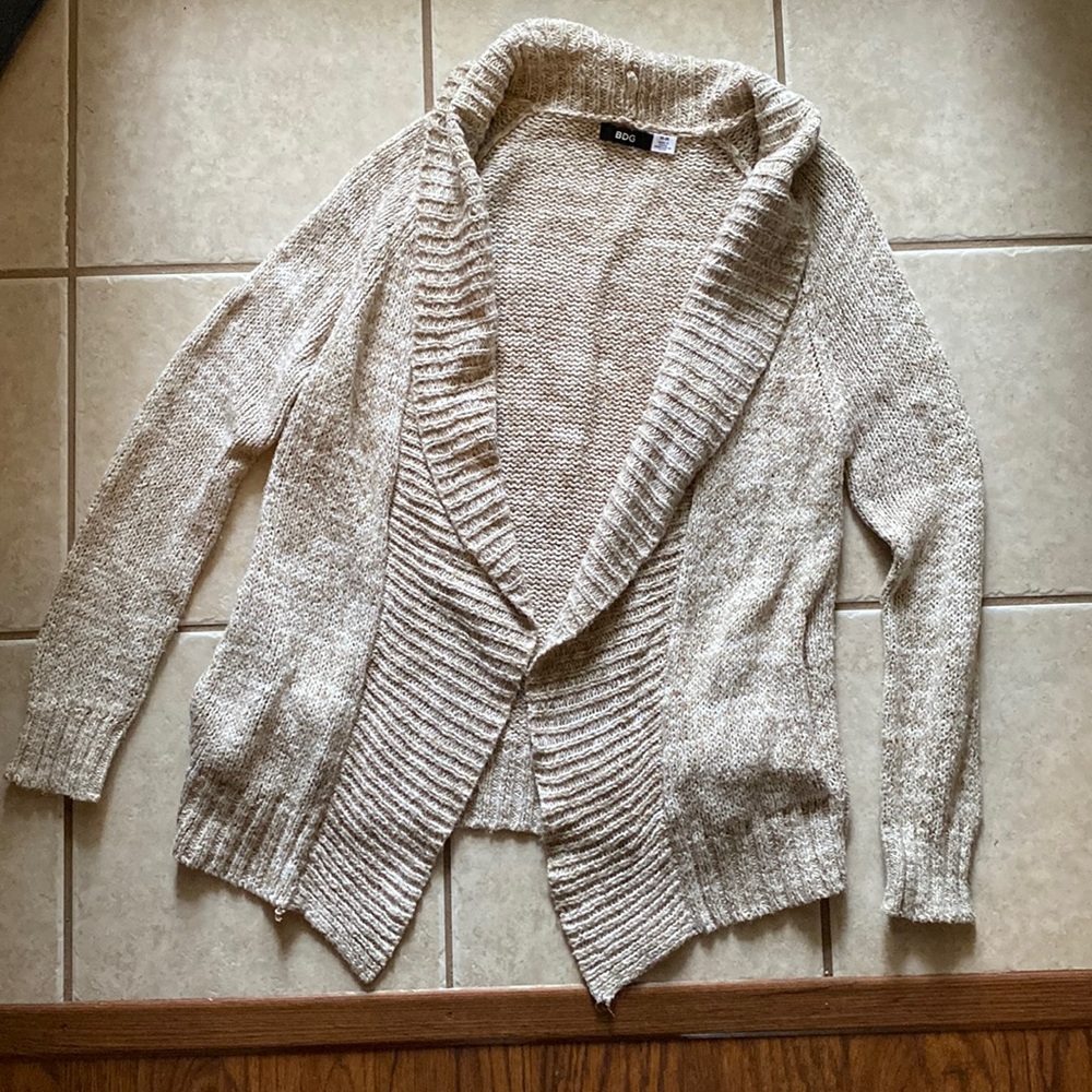 Like New: BDG Cream Heathered Sweater Cardigan